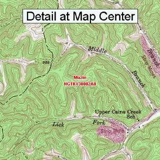 USGS Topographic Quadrangle Map   Mazie, Kentucky (Folded 