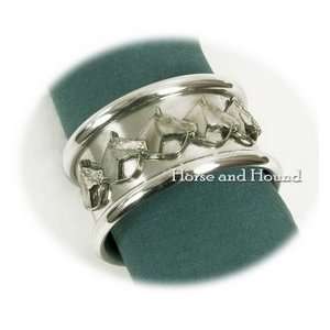  String of Horse Napkin Ring   Pewter: Home & Kitchen