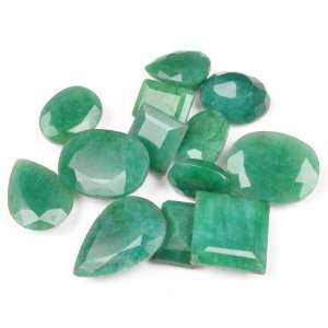   00 Ct Amazing Natural Precious Emerald Mixed Shape Loose Gemstone Lot