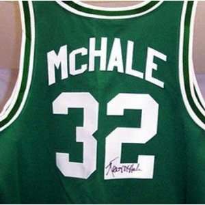  Kevin McHale Autographed Uniform   Away Green: Sports 