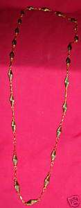 old ART DECO Beaded Style Goldplated Necklace  