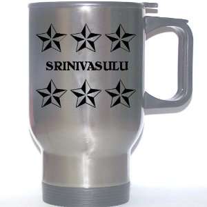    SRINIVASULU Stainless Steel Mug (black design) 