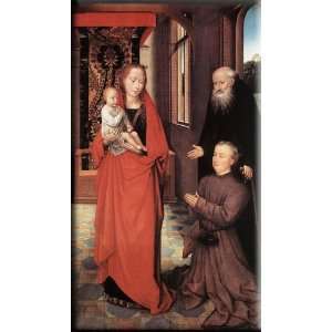   and a Donor 9x16 Streched Canvas Art by Memling, Hans: Home & Kitchen