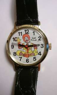   McDonald advertising character watch swiss made, adult size 1980