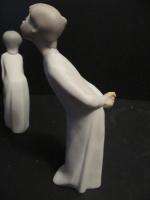 Lladro Matte Kissing Boy and Girl 4873 Bisque 4869 One Kiss  
