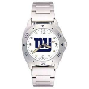  New York Giants Mens Pro Sterling Silver Watch: Sports 