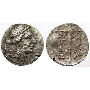  Komama, Pisidia, 1st Century B.C.; Silver Hemidrachm Toys 