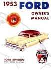 1953 FORD PASSENGER CAR Owners Manual User Guide Gloveb (Fits: 1953 