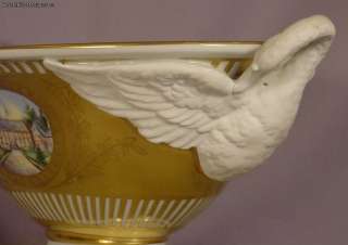 Beautiful Antique Dresden Centerpiece With Swans  