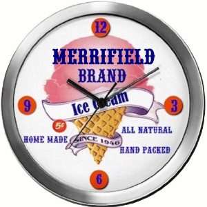  MERRIFIELD 14 Inch Ice Cream Metal Clock Quartz Movement 