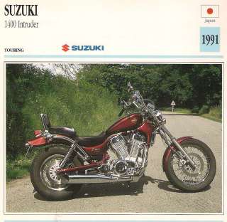 1991 Suzuki 1400 Intruder Japanese Motorcycle   1360cc V Twin Four 