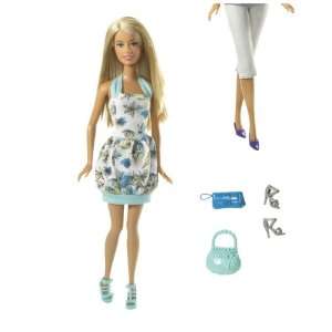  Blonde Fashion Barbie Doll with Purses: Toys & Games
