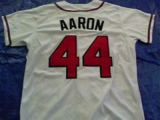 1974 Atlanta Braves Throwback Hank Aaron Signed Autographed Jersey w 