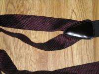 TRAFALGAR Red Black Suspender Belt Braces  