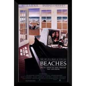    Beaches FRAMED 27x40 Movie Poster: Bette Midler: Home & Kitchen