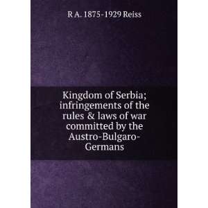   Bulgaro Germans; letters of a criminologist on the Serbian Macedonian