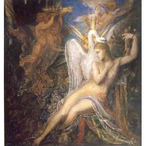   Reproduction   Gustave Moreau   32 x 34 inches   Leda and the Swan