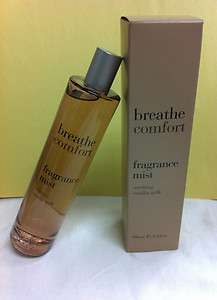 Breathe Comfort Soothing Vanilla Milk Fragrance Mist NIB  