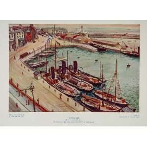   Marina Boats Millard Color Print   Original Print