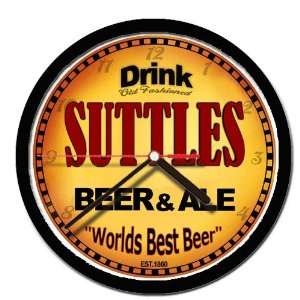  SUTTLES beer and ale cerveza wall clock: Everything Else