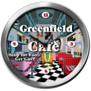  GREENFIELD 14 Inch Cafe Metal Clock Quartz Movement 
