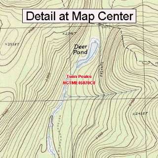   Map   Twin Peaks, Maine (Folded/Waterproof): Sports & Outdoors