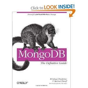    MongoDB The Definitive Guide [Paperback] Kristina Chodorow Books