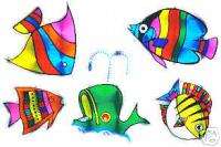 Brightly colored Tropical Fish   FREE SHIPPING  