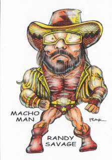 Macho Man Randy Savage Superfreeks Card SIGNED by RAK  