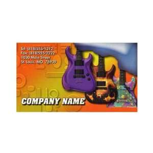  Business card with music design.