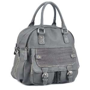 LTP00602DG Dark Gray Deyce Belloria Quality PU Women Satchel Bag 