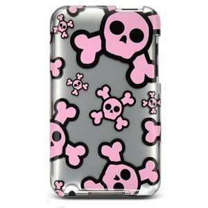  Plastic Case (Pink Cartoon Skull Design) for Apple iPod 