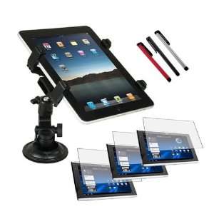  Holder Mount + 3 packs of Clear Screen Protector + 3 packs of Stylus 