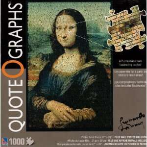  Quote O Graphs 1000 Piece Jigsaw Puzzle Mona Lisa Toys 