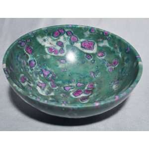    Ruby in Fuchsite Polished Crystal Bowl   India
