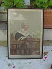 Morning Melody R Brownell McGrew Antique Framed Litho  