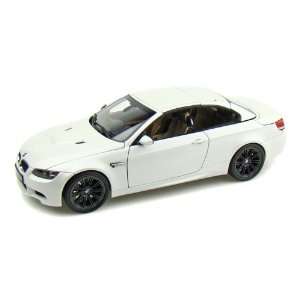  2008 BMW M3 Convertible 1/18 White Toys & Games
