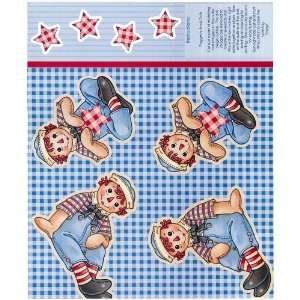  Raggedy Andy Cut Out Doll Panel Fabric: Toys & Games