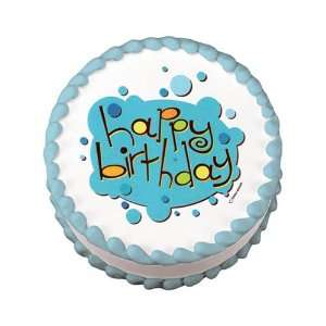 Lucks Edible Image Birthday Bubbles, 1 Grocery & Gourmet Food