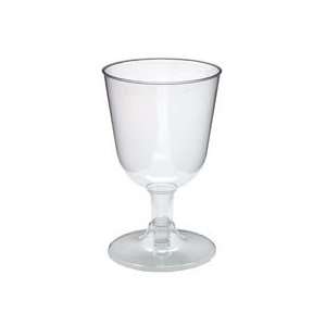  5 oz. Plastic Wine Glasses   500/Case: Kitchen & Dining