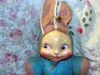 CUTEANTIQUE EASTER BUNNY OLD STUFFED 1930S/40 VINTAGE  