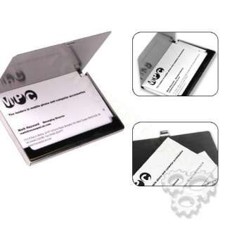 Mirror Stainless Steel Business Credit Card Holder Case  