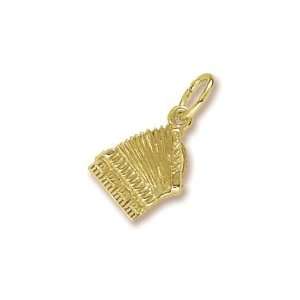  Rembrandt Charms Accordian Charm, 10K Yellow Gold: Jewelry