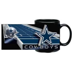  Dallas Cowboys Black Sublimated Wrap Nfl Coffee Mug Hunter 