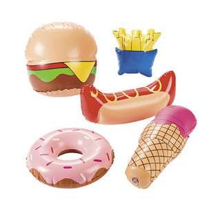   FAST FOOD DECORATIONS (LOT OF 12) Fries,Hot Dog,Cheese Burger,Donuts+