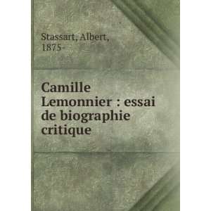  Camille Lemonnier  essai de biographie critique Albert 