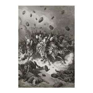    Gustave Dore   Flight Of The Canaanites Giclee: Home & Kitchen