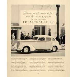 1937 Ad 1938 Studebaker President Eight Automobile   Original Print Ad