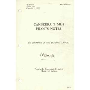  English Electric Canberra T Mk.4 Aircraft Pilots Notes 