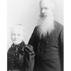  1800s photo Mr. And Mrs. Gardiner Greene Hubbard Stamped 